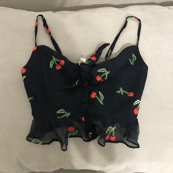 ‼️SOLD‼️🍒 For Love and Lemons Cherry Twist Set 🍒 - Picture 2 of 4